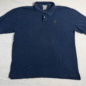 Vintage Disney World Men's Navy Polo Shirt Size Large 90s Collectors